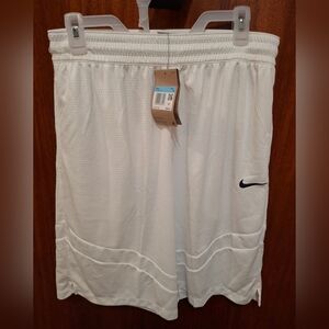 Nike Icon Men's Dri-FIT 11" Basketball Shorts White MEDIUM